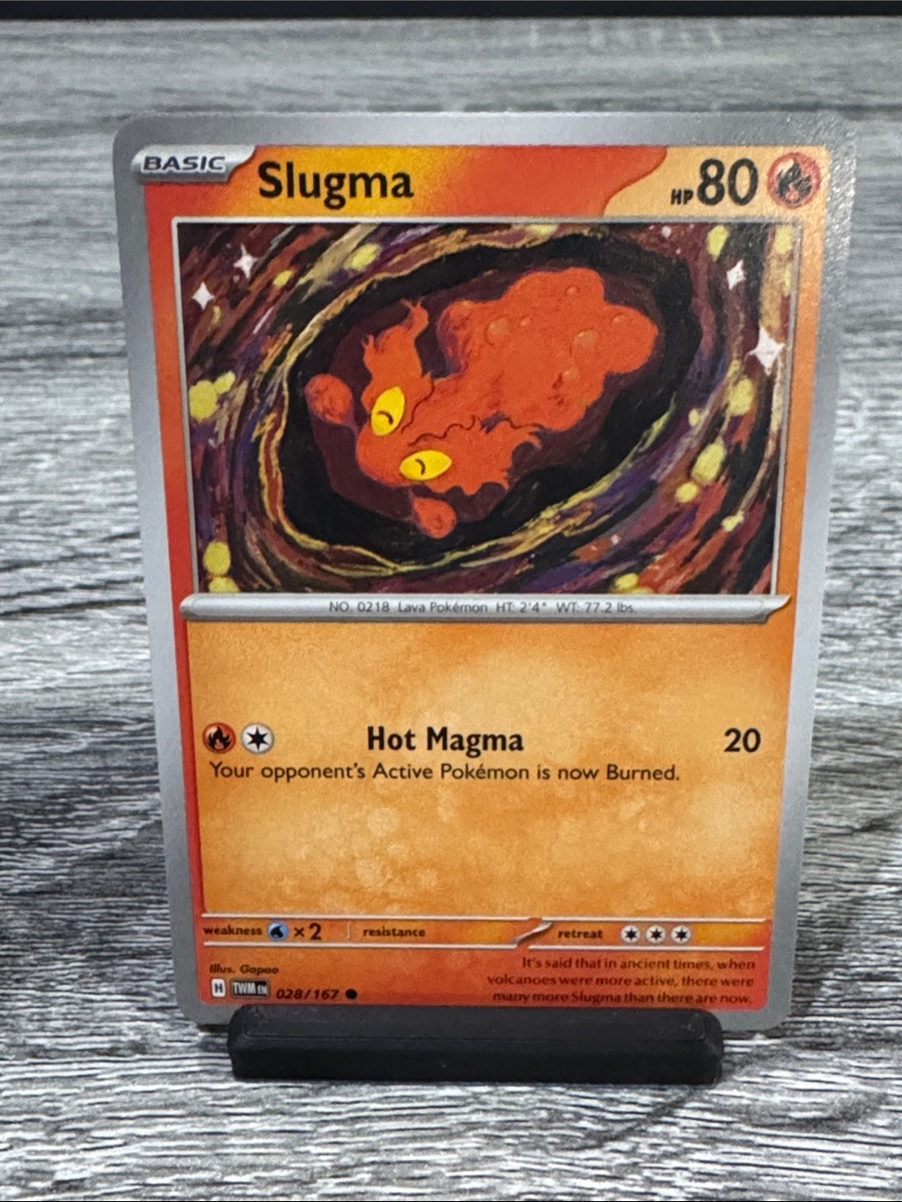 Pokémon | Twilight Masquerade #028/167: Slugma (2024) - Collectible Trading Card